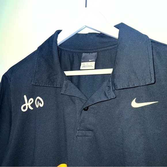 Y2K Nike Hors Categorie Polo Mens 2006 France Black Cycling Vintage - Picture 3 of 6